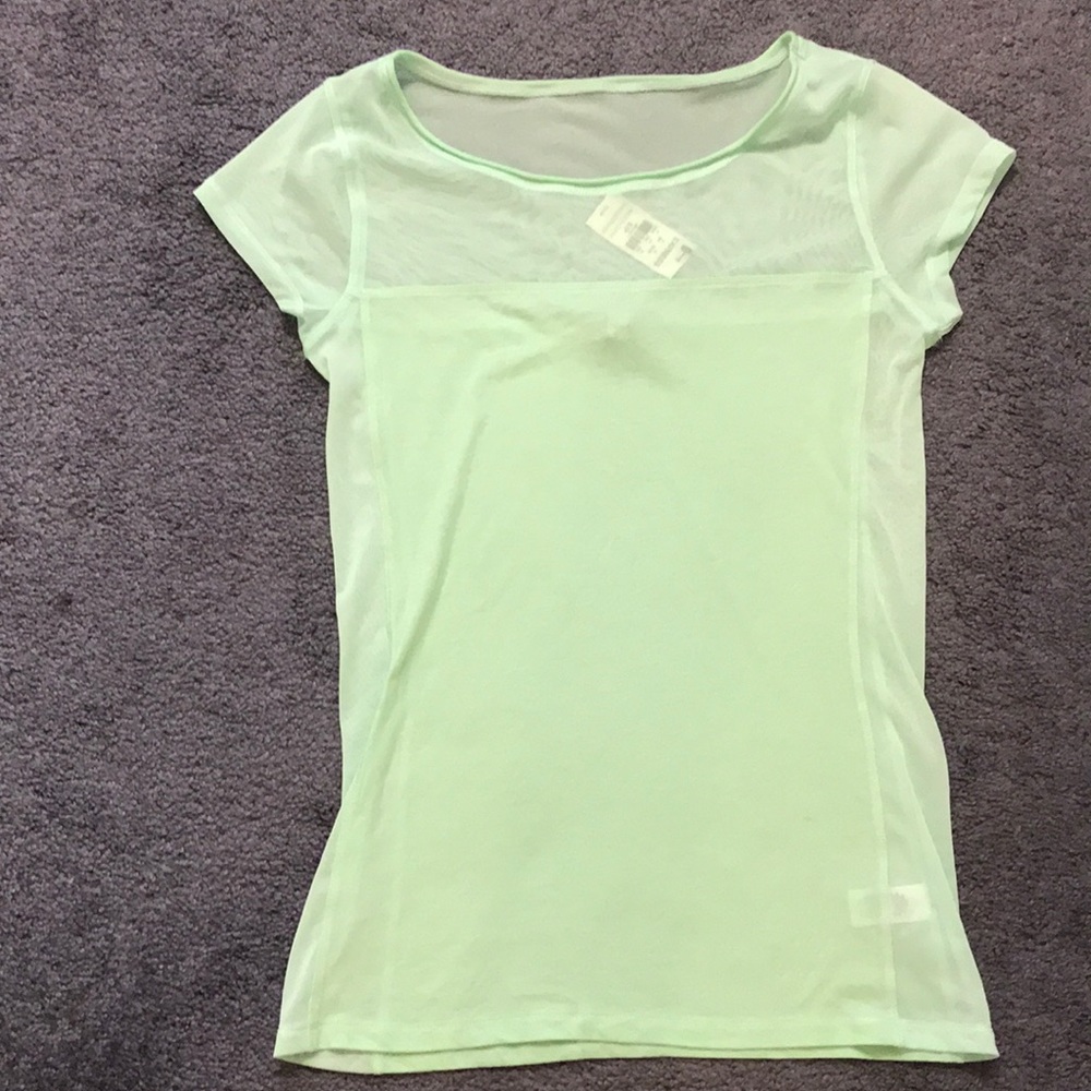 Express NEW size small Tee light green